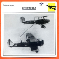 Fiche Aviation KEYSTONE LB 7 / Avion Bombardier Moyen USA  Avions - Aviones