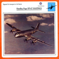 Fiche Aviation Handley Page HP 67 HASTINGS / Avion Transport Et Liaison UK Avions - Flugzeuge