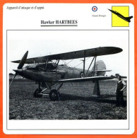 Fiche Aviation Hawker HARTBEES   / Avion Attaque Et Appui UK Avions - Flugzeuge