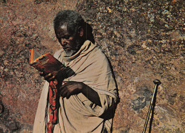 ETHIOPIE  Priest At Lalibela  ETHIOPIA (scan Recto-verso) OO 0994 - Ethiopie