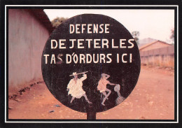 BENIN Porto Novo Chez Bonne Idee Defense De Jeter Les Ordures (scan Recto-verso) OO 0996 - Benin