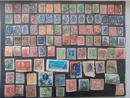 RUSSIA RUSSLAND URSS STOCK LOT MIX OBLITERE FRAGMANT IMPERO + REPUBBLICA + UKRAINA-------GIULY - Used Stamps