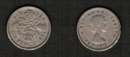 GREAT BRITAIN    6 PENCE 1954 (KM # 903) #7688 - H. 6 Pence