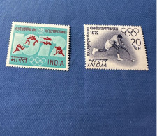 India 1972 Michel 538-39 Olympische Sommerspiele MNH - Ungebraucht