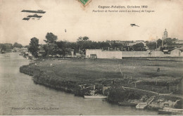 Cognac Aviation * Octobre 1910 , Aviateur MARTINET Et HANRIOT Au Dessus * Martinet Hanriot Avion - Cognac