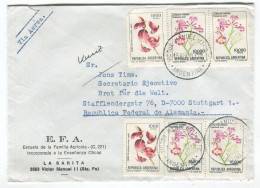 Cover Argentina 1983 Victor Manuel Flowers - Storia Postale