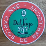 Argentina Bariloche Del Lago Sky Hotel Label Etiquette Valise - Etiquettes D'hotels