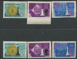 Soviet Union:Russia:USSR:Unused Stamps Sets Chess World Championships 1963 - Echecs