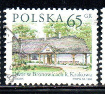 POLONIA POLAND POLSKA 1998 COUNTRY ESTATES BRONOWICACH 65g USED USATO OBLITERE' - Usati