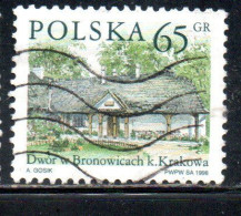 POLONIA POLAND POLSKA 1998 COUNTRY ESTATES BRONOWICACH 65g USED USATO OBLITERE' - Gebraucht