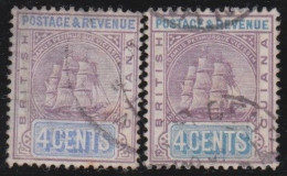 British  Guiana         .   SG    .  195/196    .     O      .    Cancelled - Guayana Británica (...-1966)