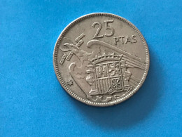 Münze Münzen Umlaufmünze Spanien 25 Pesetas 1957 Im Stern 67 - 25 Pesetas