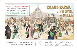 PARIS-75004- GRAND BAZAR DE L'HÔTEL DE VILLE - CARTE RECLAME - - Paris (04)