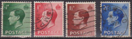 Avènement Du Roi Edouard VIII - GRANDE BRETAGNE - 1936 - N° 205 à 208 - Used Stamps