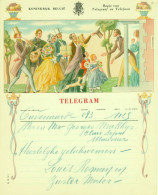 BELGIQUE Belgie Belgien 1952 Telegramm Liefdadigheidstelegram Télégramme De Philanthropie Schmuckblatttelegramm Tavirat - Télégrammes