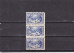 Andorra Francesa Nº 70 En Tira De Tres - Unused Stamps