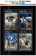 CHCT72 - Dogs, Laika, Space, Cosmos, =Stamp Mini Sheet, Used CTO, 2017, Sierra Leone - Sierra Leone (1961-...)