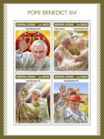 SIERRA LEONE 2018 MNH  Pope Benedict XVI  Michel Code: 10380-10383. Scott Code: 4994. Yvert&Tellier Code: 8393-8396 - Sierra Leone (1961-...)