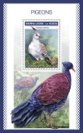 SIERRA LEONE 2018 MNH  Pigeons  Michel Code: 10314 / Bl.1571. Scott Code: 5025. Yvert&Tellier Code: 1555 - Sierra Leone (1961-...)