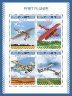 SIERRA LEONE 2018 MNH  First Planes  Michel Code: 10355-10358. Scott Code: 5003. Yvert&Tellier Code: 8405-8408 - Sierra Leone (1961-...)