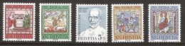 Suisse Helvetia 1967 N° 786 / 90 ** Theodor Kocher, Chirurgie, Nobel, Puit, Chèvre, Mouton, Berger, Adoration Des Mages - Neufs