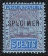 British  Guiana         .   SG    .  243  Specimen  (2 Scans)    .     *        .    Mint-hinged - Guyana Britannica (...-1966)