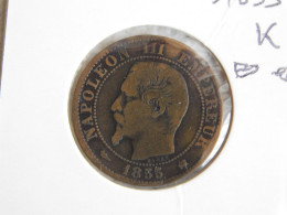France 5 Centimes 1855 K CHIEN (105) - 5 Centimes