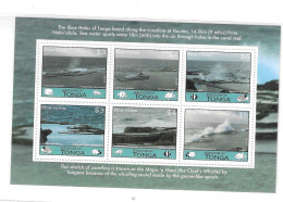 Tonga 2013 Blow Holes Scenery Nature S/S MNH - Tonga (1970-...)