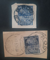 Italy Aegean Islands Classic Postmark Stamps RODI - Egée