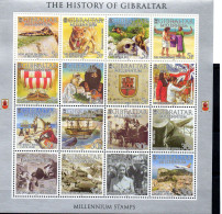 Gibraltar Millenium Stamps , History Of Gibraltar 2000 XXX - Gibraltar