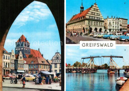 73015356 Greifswald PdF Rathaus Wiecker Bruecke Greifswald - Greifswald