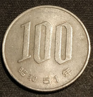 JAPON - JAPAN - 100 YEN 1976 - Shōwa - Year 51 - KM 82 - Japan