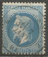 France - Napoléon III Lauré N°29B - Obl Cachet à Date - 1863-1870 Napoleone III Con Gli Allori