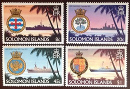 Solomon Islands 1981 Ships & Crests 2nd Series MNH - Solomon Islands (1978-...)