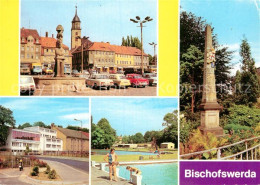 73014732 Bischofswerda Altmarkt Kreiskulturhaus Freibad Postsaeule Bischofswerda - Bischofswerda