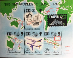 Solomon Islands 1993 Taipei ‘93 Columbus Minisheet MNH - Solomon Islands (1978-...)