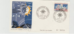 ALGERIE FDC 1966 JOURNEE METEOROLOGIQUE MONDIALE - Algerien (1962-...)