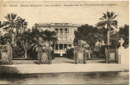 CPA -  NICE - MUSEE MASSENA - LES JARDINS - FACADE SUR LA PROMENADE DES ANGLAIS - Musées