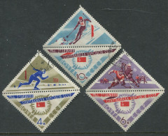 Soviet Union:Russia:USSR:Used Stamps II Winter Spartakiad, Speed Skating, Slalom, Ice Hockey, 1966 - Invierno