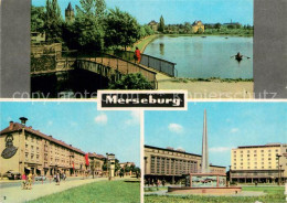 73013626 Merseburg Saale Gotthardteich Thaelmann Strasse Bahnhof Mit Hochhaus Me - Merseburg