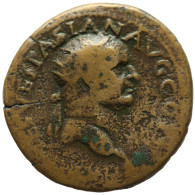 LaZooRo: Roman Empire - AE Dupondius Of Vespasian (69-79 AD), Fortuna, Rare - La Dinastia Flavia (69 / 96)