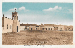 Algérie )    COLOMB BECHAR - Place De L' Église Et La Mairie - Bechar (Colomb Béchar)