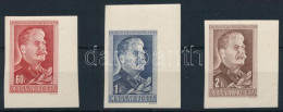 ** 1949/1950 Sztálin (I.) ívsarki Vágott Sor (3.000) - Other & Unclassified