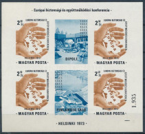 ** 1973 Europa Biztonsági és Együttműködési Konferencia (I.) Helsinki Vágott Blokk (25.000) - Autres & Non Classés