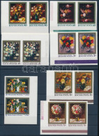 ** 1977 Festmények (XV.) - Virágcsendéletek ívsarki Vágott Sor Párokban (8.000) - Andere & Zonder Classificatie