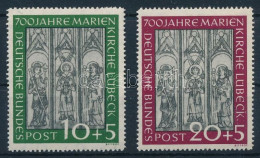 ** NSZK 1951 Marienkirche Lübeck Mi 139-140 (Mi EUR 220.-) - Other & Unclassified