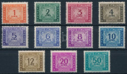 ** Olaszország 1947 Portó Bélyegek Mi 74-83 + 85 (Mi EUR 232,-) - Autres & Non Classés