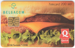 BELGIUM B-562 Chip Belgacom - Food, Hamburger - Used - Con Chip