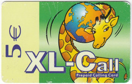 BELGIUM B-647 Prepaid XL-Call - Cartoon, Animal, Giraffe - Used - [2] Prepaid & Refill Cards