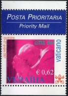 Vaticano 2002 Correo 1280a **/MNH Viajes Papa  0,62  De Carnet Con Prioritario - Neufs